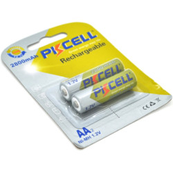 Акумулятор PkCell AA R6 2800mAh 1.2V NiMH Rechargeable Battery, 2шт/бл (PC/AA2800-2B)
