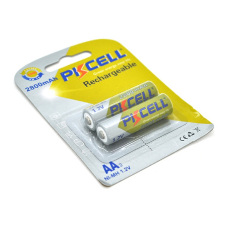 Акумулятор PkCell AA R6 2800mAh 1.2V NiMH Rechargeable Battery, 2шт/бл (PC/AA2800-2B)