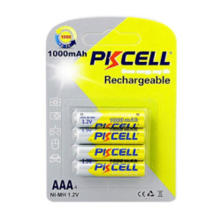 Акумулятор PkCell AAA R03 1000mAh 1.2V NiMH Rechargeable Battery, 4шт/бл (PC/AAA1000-4BR)