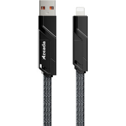 Дата кабель USB-C to USB-C + Lightning + USB-A 1.5m Black Proda (PD-B96th-BK)