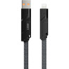 Дата кабель USB-C to USB-C + Lightning + USB-A 1.5m Black Proda (PD-B96th-BK)