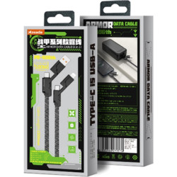 Дата кабель USB-C to USB-C + Lightning + USB-A 1.5m Black Proda (PD-B96th-BK)