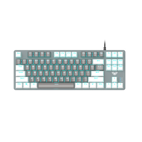 Клавіатура Aula F3287 Keycap KRGD Blue USB UA White/Grey (6948391240688)
