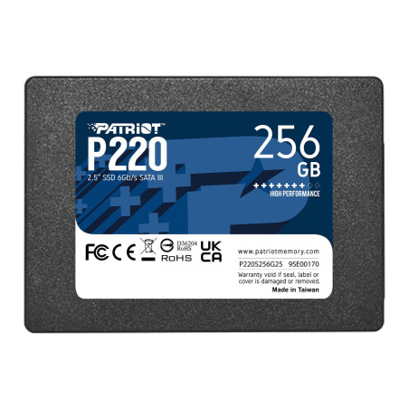 Накопичувач SSD 2.5" 256GB P220 Patriot (P220S256G25)