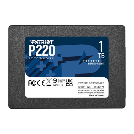 Накопичувач SSD 2.5" 1TB P220 Patriot (P220S1TB25)