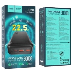 Батарея універсальна HOCO 30000mAh Astute 22.5W PD QC Black (J101B / 714732)