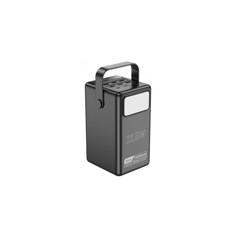 Батарея універсальна HOCO 100000mAh Endure 22.5W PD, QC, LED Lamp, Black (DB03 / 714721)