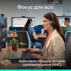 Навушники Logitech Zone Wireless 2 ES for Business Graphite (981-001512)