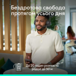 Навушники Logitech Zone Wireless 2 ES for Business Graphite (981-001512)