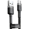 Дата кабель USB 2.0 AM to Micro 5P 3.0m 2A Gray-Black Baseus (CAMKLF-HG1)