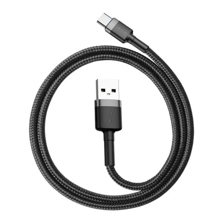 Дата кабель USB 2.0 AM to USB-C 2.0m 2A Gray-Black Baseus (CATKLF-CG1)