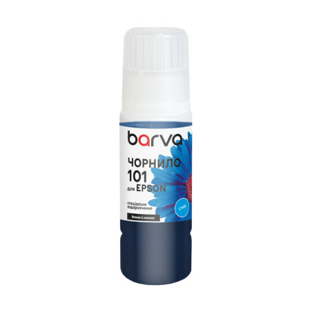 Чорнило Barva Epson 101 70 мл, Cyan, OneKey, water-soluble (E101-559e)