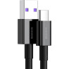 Дата кабель USB 2.0 AM to USB-C 2.0m 3A Black Baseus (CATYS-A01)