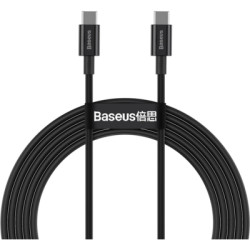 Дата кабель USB-C to USB-C 1.0m 5A Black Baseus (CATYS-B01)