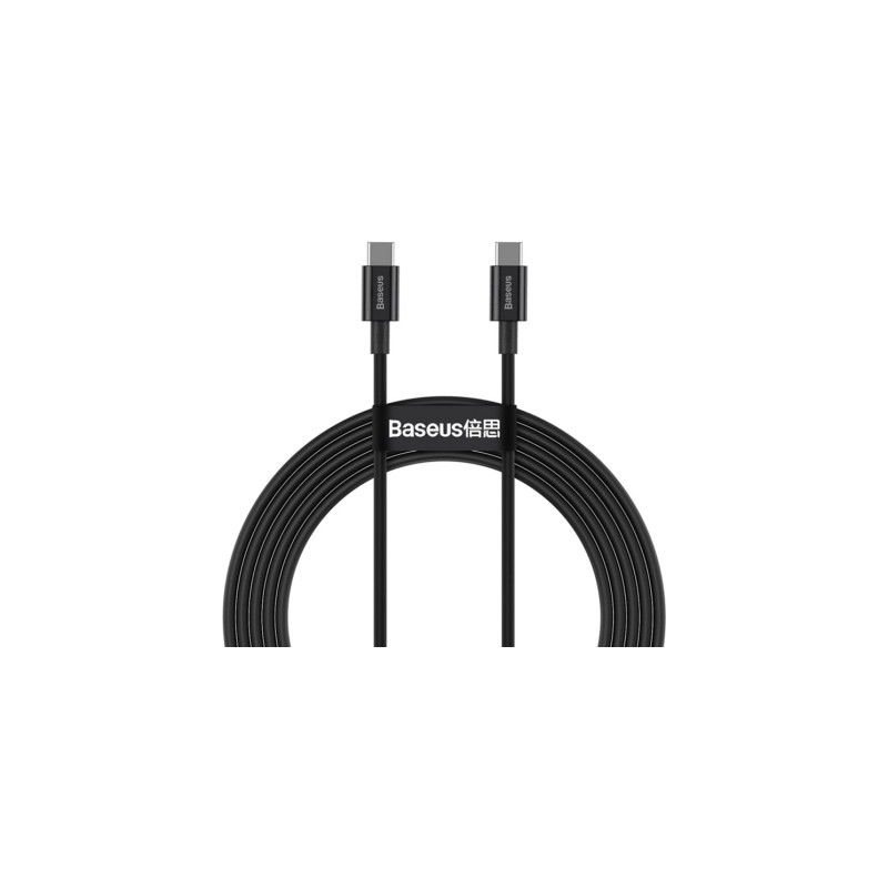 Дата кабель USB-C to USB-C 1.0m 5A Black Baseus (CATYS-B01)