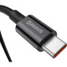 Дата кабель USB-C to USB-C 1.0m 5A Black Baseus (CATYS-B01)