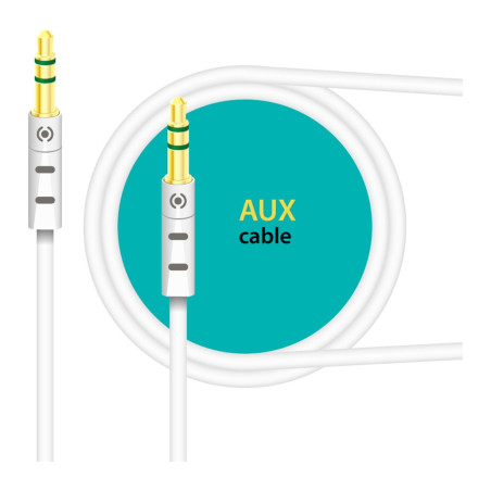 Кабель мультимедійний 3.5mm M to 3.5mm M 1.0m white Piko (1283126489167)
