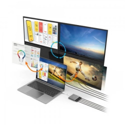 Адаптер USB-C to 4xHDMI F quad display J5create (JCA366-N)