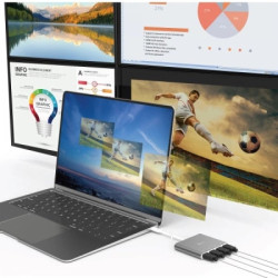 Адаптер USB-C to 4xHDMI F quad display J5create (JCA366-N)