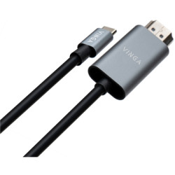 Кабель мультимедійний USB-C to HDMI M 1.5m V1.4 4K30Hz Vinga (VCPVCCH1415)