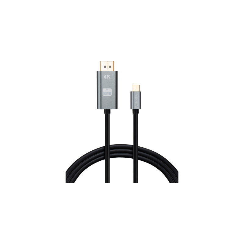 Кабель мультимедійний USB-C to DisplayPort M 1.5m v1.2 4K60Hz Vinga (VCPVCCD1215)