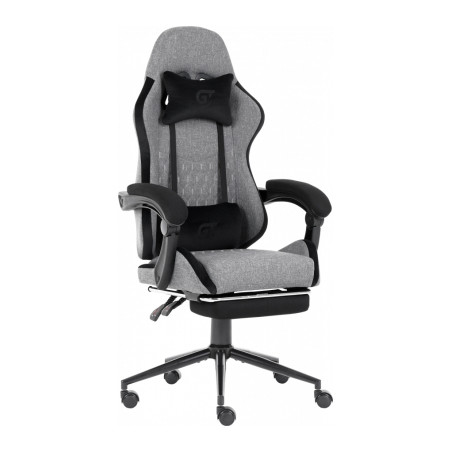 Крісло ігрове GT Racer X-2324 Gray/Black (X-2324 Fabric Gray/Black Suede)