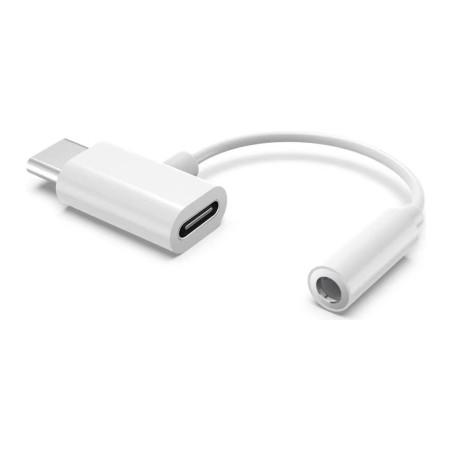 Перехідник Type-C to Type-C Jack 3.5mm white AC-202 XoKo (XK-AC-202-WH)