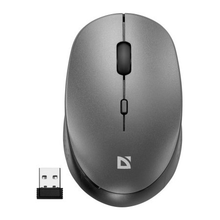 Мишка Defender Auris MB-027 Silent Wireless Grey (52029)