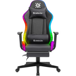 Крісло ігрове Defender Watcher RGB Black (64334)