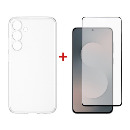 Чохол до мобільного телефона Dengos Samsung Galaxy S25 FE TPU+glass Transparent (DG-KM-172)