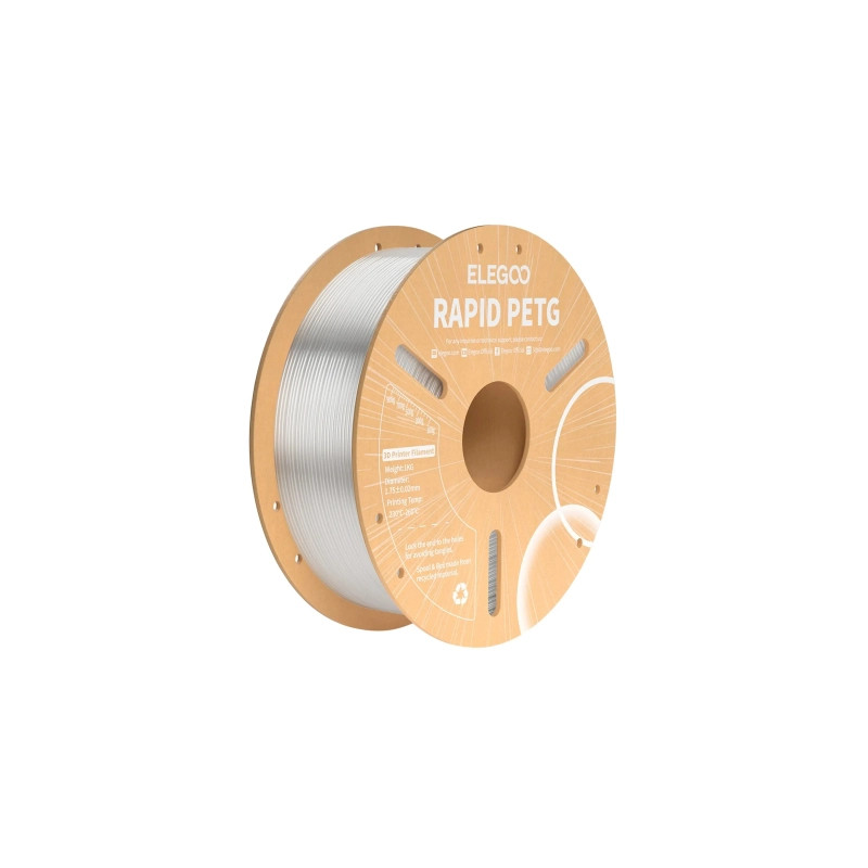 Пластик для 3D-принтера ELEGOO Rapid PETG 1кг, 1.75мм, transparent (50.203.0315)
