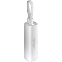 Батарея універсальна Vention 5000mAh 20W PD, USB-C In/Out, Lightning In/Out, with cable, Gradient Gray (FHWM0)