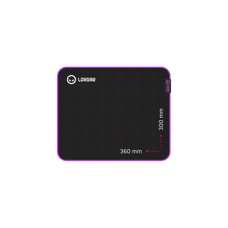 Килимок для мишки Lorgar Main 313 Black/Purple (LRG-GMP313)