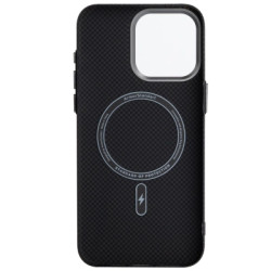 Чохол до мобільного телефона Armorstandart LikeCarbon2 MagCase Apple iPhone 16 Pro Max Kevlar Black (ARM88382)