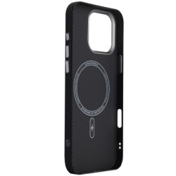 Чохол до мобільного телефона Armorstandart LikeCarbon2 MagCase Apple iPhone 16 Pro Max Kevlar Black (ARM88382)