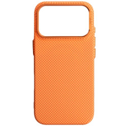 Чохол до мобільного телефона Armorstandart LikeCarbon2 MagCase Apple iPhone 17 Pro Kevlar Orange (ARM88556)