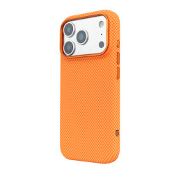 Чохол до мобільного телефона Armorstandart LikeCarbon2 MagCase Apple iPhone 17 Pro Kevlar Orange (ARM88556)
