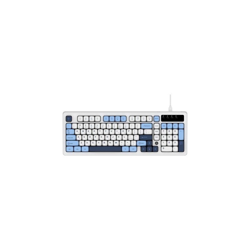 Клавіатура Ajazz AF98 USB UA White/Blue (AF98-GB)