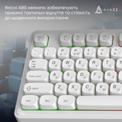 Клавіатура Ajazz AF98 USB UA White (AF98-W)