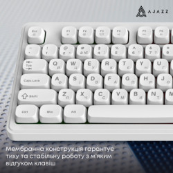 Клавіатура Ajazz AF98 USB UA White (AF98-W)