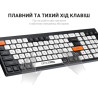 Клавіатура OfficePro SK985BO Bluetooth/Wireless UA Black/White (SK985BO)