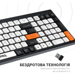 Клавіатура OfficePro SK985BO Bluetooth/Wireless UA Black/White (SK985BO)