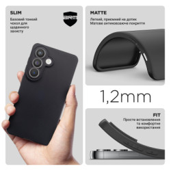 Чохол до мобільного телефона Armorstandart Matte Slim Fit Samsung S26 5G Camera cover Black (ARM88764)