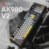 Клавіатура Ajazz AK980 V2 Gift Switch V2 Wireless/Bluetooth/USB UA Black/Grey/Yellow (AK980-V2-G-BGY)