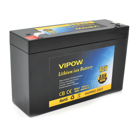 Батарея до ДБЖ Vipow 12V - 8Ah Li-ion (VP-1280LI)