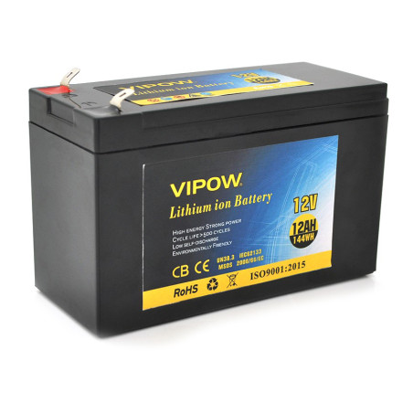 Батарея до ДБЖ Vipow 12V - 12Ah Li-ion (VP-12120LI)