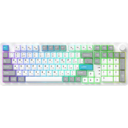 Клавіатура GamePro Asgard Drakkar Keychron Super Red Switch Wireless/Bluetooth/USB UA White (MK305WH)