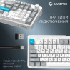 Клавіатура GamePro Asgard Drakkar Keychron Super Red Switch Wireless/Bluetooth/USB UA White (MK305WH)