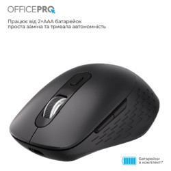 Мишка OfficePro M265B Wireless/Bluetooth Silent Click Black (M265B)