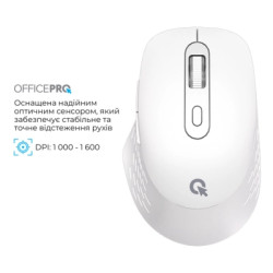 Мишка OfficePro M265W Wireless/Bluetooth Silent Click White (M265W)